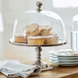Thumbnail image of Glazen stolp met aluminium standaard