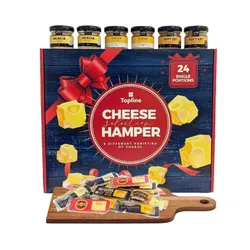 Thumbnail image of Cadeauset kaasmand en honing - selectie van 6 verschillende soorten kaas en honing